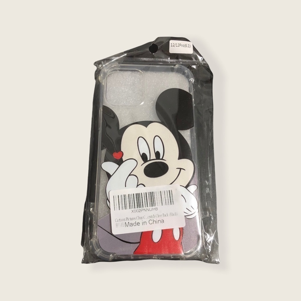 iPhone 12/12Pro Clear Case with Mickey Mouse Graphic